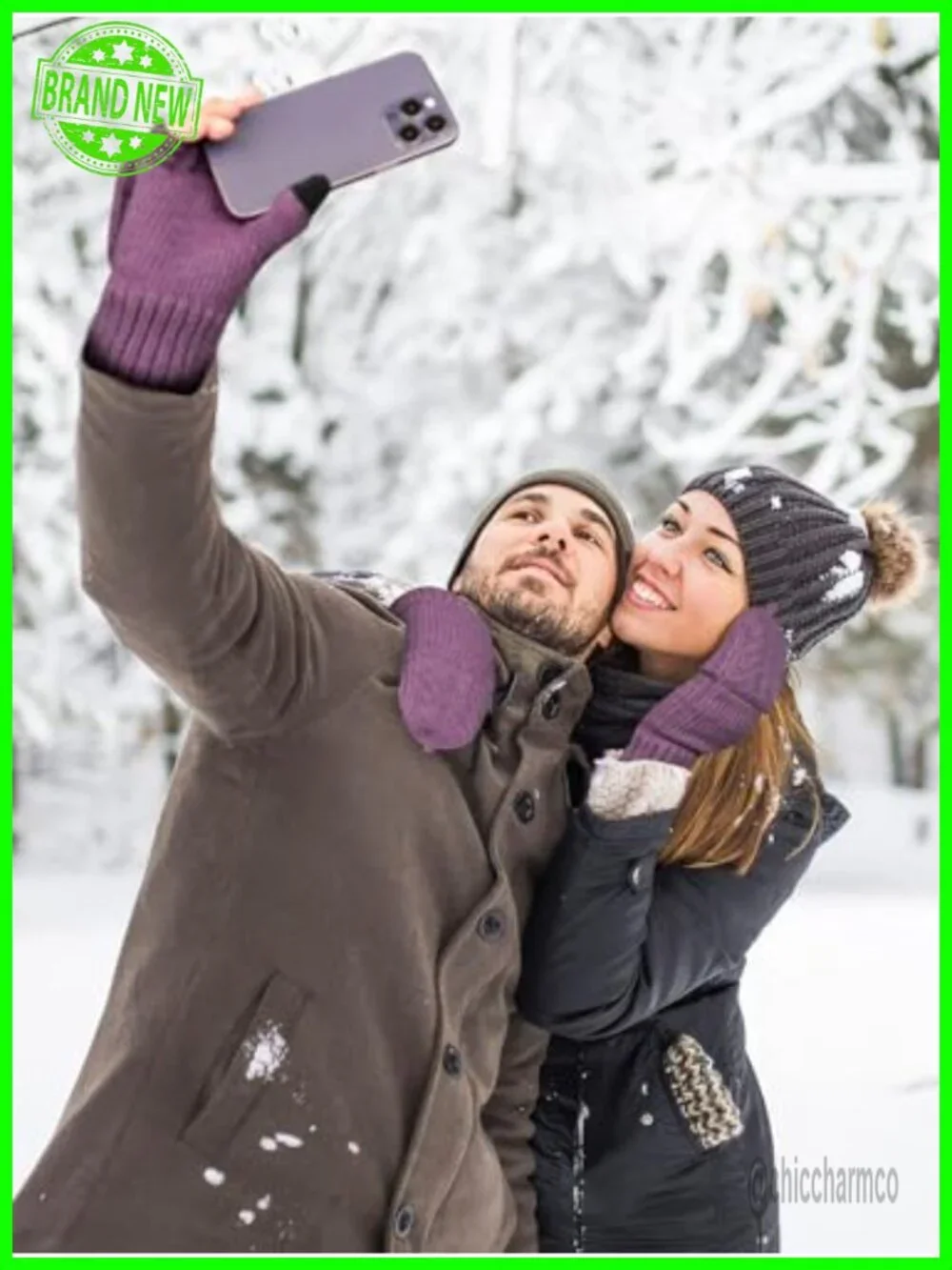 Fingerless Gloves Thermal Mittens Touch Screen Knit Half Finger for Running Dog